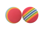 Load image into Gallery viewer, Sponge Golf Balls UK Stock Swing Practice Training Ball Rainbow Stripe Foam 10 pieces
