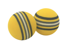 Sponge Golf Balls UK Stock Swing Practice Training Ball Rainbow Stripe Foam 10 pieces